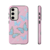 Y2K Butterfly Pink iPhone Case – Glitter Aesthetic