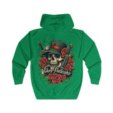 Bold Skull & Roses Streetwear Hoodie