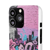 Chic Graffiti Phone Case - Feminine Urban Style for Girls