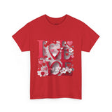 LOVE Graphic Valentine's Day T-Shirt – Romantic Heart Design Tee