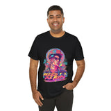 Vibrant Portrait Graphic T-Shirt – Bold Urban Art Style Tee