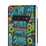 Graffiti Chic Phone Case: Urban Style with a Feminine Twist - Phone Case by Printify | Unique designs from ArteoDesign