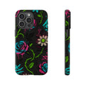 Urban Floral Graffiti Phone Case – Neon Street Art Vibes for iPhone & Samsung
