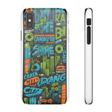 Urban Graffiti Style Phone Case - Cool and Chic for Girls