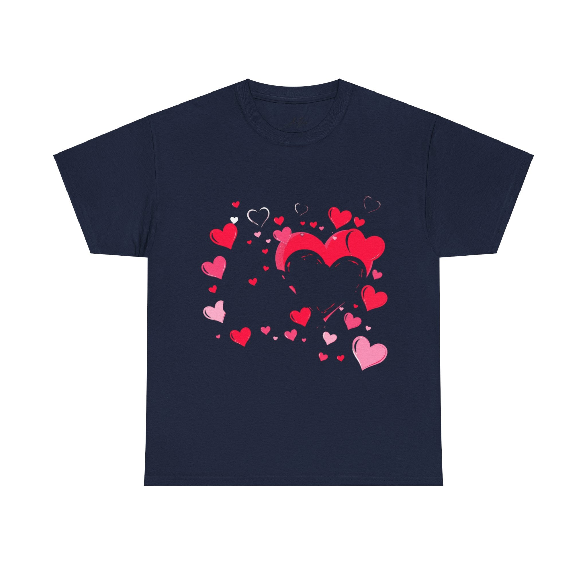 Heart Pattern T-Shirt – Stylish Pink and Red Hearts Design