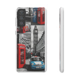 Graffiti Phone Case: London Skyline, Neon Accents, Edgy Styl - Phone Case by Printify | Unique designs from ArteoDesign