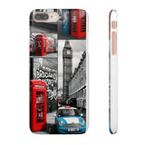 Graffiti Phone Case: London Skyline, Neon Accents, Edgy Styl - Phone Case by Printify | Unique designs from ArteoDesign