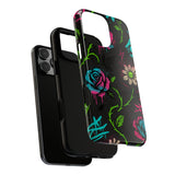 Urban Floral Graffiti Phone Case – Neon Street Art Vibes for iPhone & Samsung