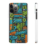 Urban Graffiti Style Phone Case - Cool and Chic for Girls