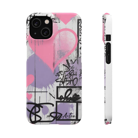 Chic Urban Graffiti Phone Case for Girls - Street Art Design