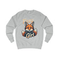 Foxy Girl Pink Sweatshirt – Fox with Headphones Design