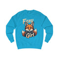 Foxy Girl Pink Sweatshirt – Fox with Headphones Design