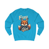 Foxy Girl Pink Sweatshirt – Fox with Headphones Design