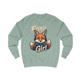 Foxy Girl Pink Sweatshirt – Fox with Headphones Design