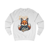 Foxy Girl Pink Sweatshirt – Fox with Headphones Design