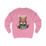 Foxy Girl Pink Sweatshirt – Fox with Headphones Design