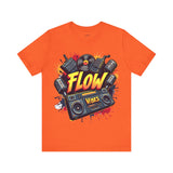 Flow Vibes T-Shirt – Retro Hip-Hop Boombox Graphic Tee