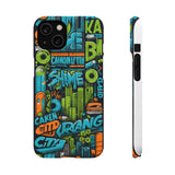 Graffiti Chic Phone Case: Urban Style with a Feminine Twist - Phone Case by Printify | Unique designs from ArteoDesign