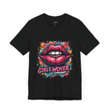 Bold Pink Graphic T-Shirt – Lip Art Design for Women