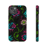 Urban Floral Graffiti Phone Case – Neon Street Art Vibes for iPhone & Samsung