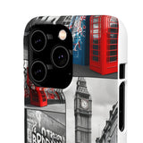 Graffiti Phone Case: London Skyline, Neon Accents, Edgy Styl - Phone Case by Printify | Unique designs from ArteoDesign