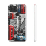 Graffiti Phone Case: London Skyline, Neon Accents, Edgy Styl - Phone Case by Printify | Unique designs from ArteoDesign