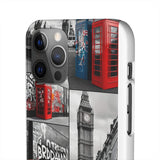 Graffiti Phone Case: London Skyline, Neon Accents, Edgy Styl - Phone Case by Printify | Unique designs from ArteoDesign