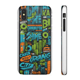 Graffiti Chic Phone Case: Urban Style with a Feminine Twist - Phone Case by Printify | Unique designs from ArteoDesign