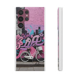 Chic Graffiti Phone Case - Feminine Urban Style for Girls