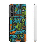 Urban Graffiti Style Phone Case - Cool and Chic for Girls