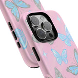 Y2K Butterfly Pink iPhone Case – Glitter Aesthetic