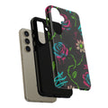 Urban Floral Graffiti Phone Case – Neon Street Art Vibes for iPhone & Samsung