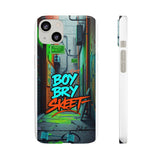 Urban Graffiti Phone Case for Boys - Gritty Streetwear Style