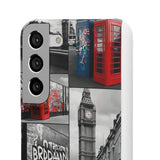 Graffiti Phone Case: London Skyline, Neon Accents, Edgy Styl - Phone Case by Printify | Unique designs from ArteoDesign