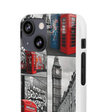 Graffiti Phone Case: London Skyline, Neon Accents, Edgy Styl - Phone Case by Printify | Unique designs from ArteoDesign