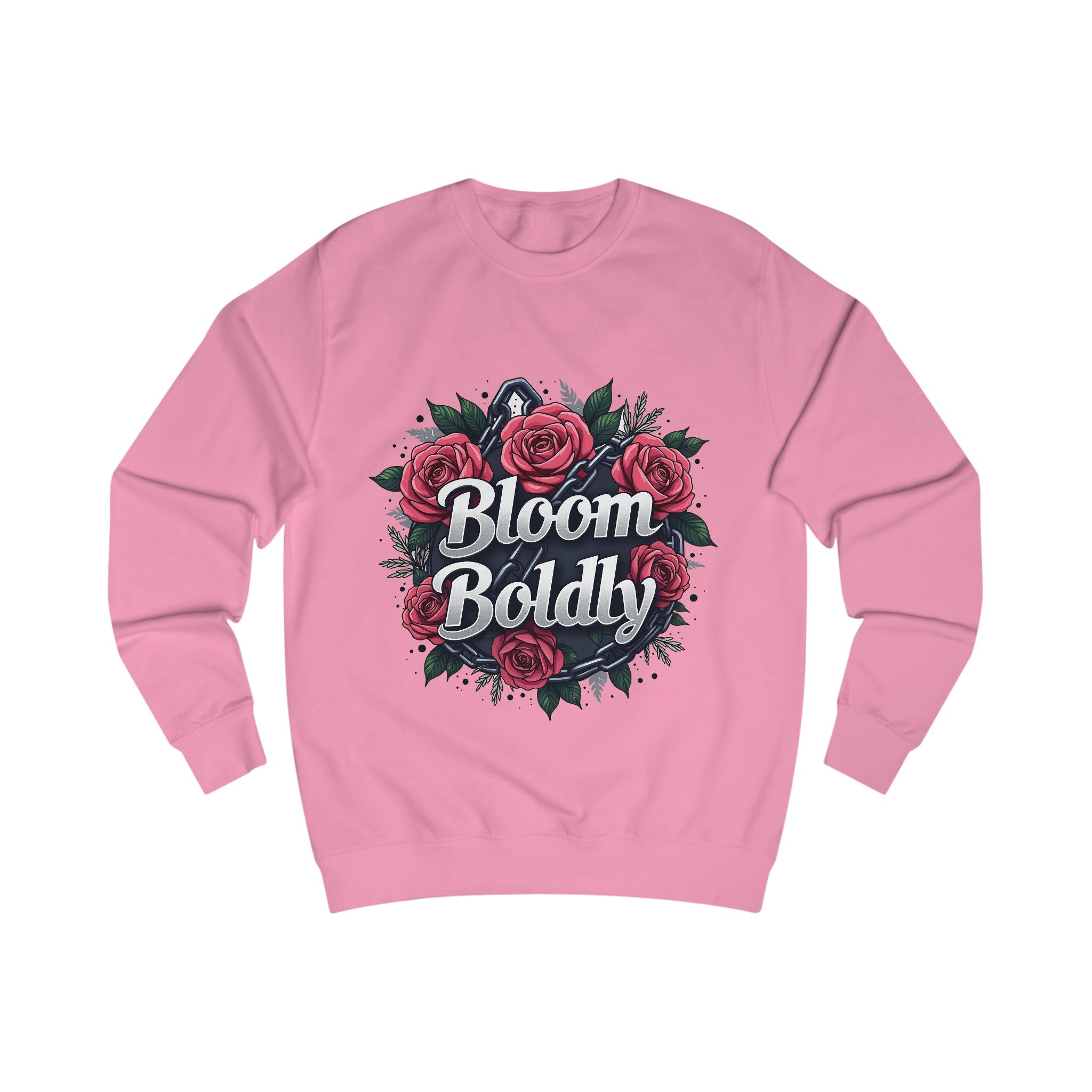 Pink Bloom Boldly Sweatshirt – Floral Graphic Style