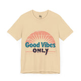 Good Vibes Only Typography T-Shirt - Positive Energy