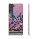 Chic Graffiti Phone Case - Feminine Urban Style for Girls