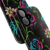 Urban Floral Graffiti Phone Case – Neon Street Art Vibes for iPhone & Samsung