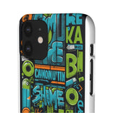 Urban Graffiti Style Phone Case - Cool and Chic for Girls