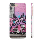 Chic Graffiti Phone Case - Feminine Urban Style for Girls