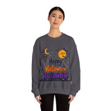 Happy Halloween Sweatshirt – Spooky Halloween Print for Festive Comfort