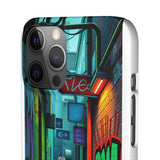 Urban Graffiti Chic: London Skyline Phone Case for Girls - Phone Case by Printify | Unique designs from ArteoDesign