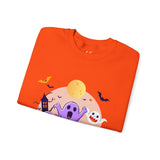 Halloween Ghost Sweatshirt – Cute Spooky "Happy Halloween" Design