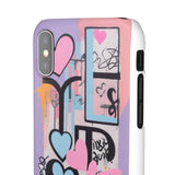 Graffiti Phone Case for Girls: Urban Chic Meets Feminine Sty - Phone Case by Printify | Unique designs from ArteoDesign