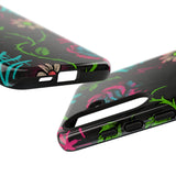 Urban Floral Graffiti Phone Case – Neon Street Art Vibes for iPhone & Samsung