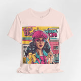 Retro Vibes: Women's Throwback T-Shirts with Bold '80s-'9 - T-Shirt by Printify | Unique designs from ArteoDesign