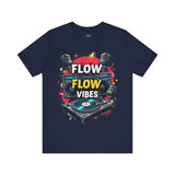 Flow Vibes T-Shirt – Vintage Boombox and Turntable Hip-Hop Tee