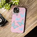 Y2K Butterfly Pink iPhone Case – Glitter Aesthetic