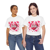 Forever Love Sweatshirt: Heart-Themed Unisex Fashion - T-Shirt by Printify | Unique designs from ArteoDesign